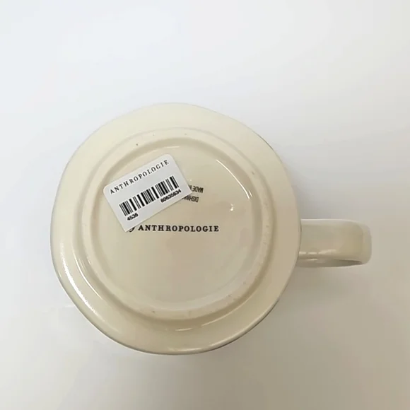 Anthropologie Mezze Monogram letter B mug 16.2 oz NEW